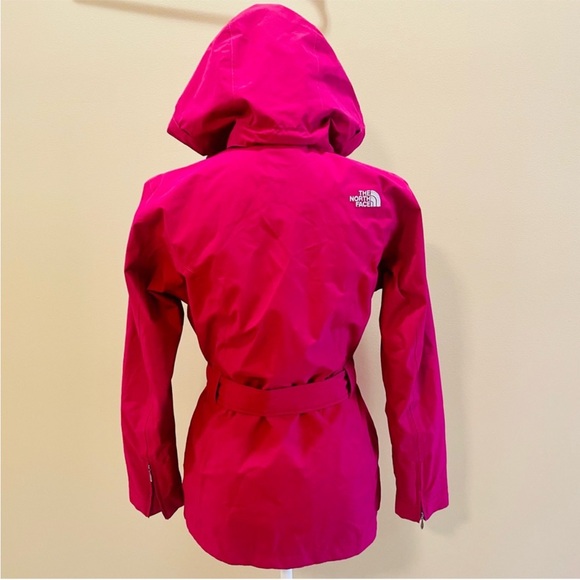 North Face Hyvent Pink Hooded Jacket, women's S - Picture 3 of 7